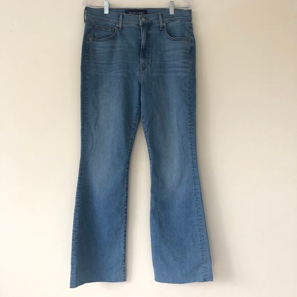 Veronica Beard Cameron Stretch-Cotton Boot-Cut Raw Hem High Rise  Jeans Nova  31 - Picture 5 of 12